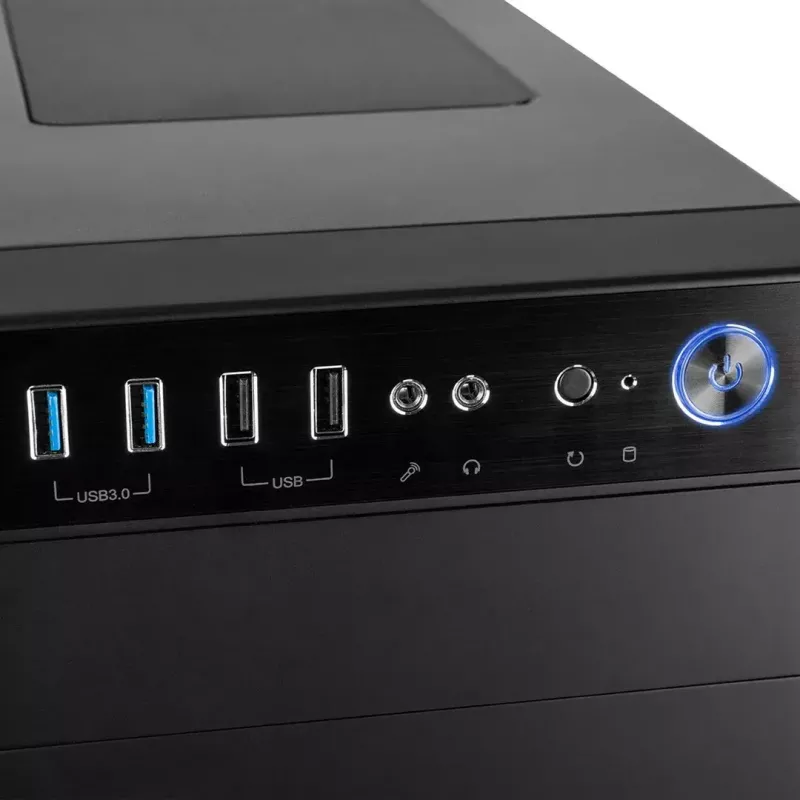 PC korpus MODECOM Oberon Pro Midi Torn – Must, ATX/ITX/Micro ATX, karastatud klaas, kuni 395 mm GPU
