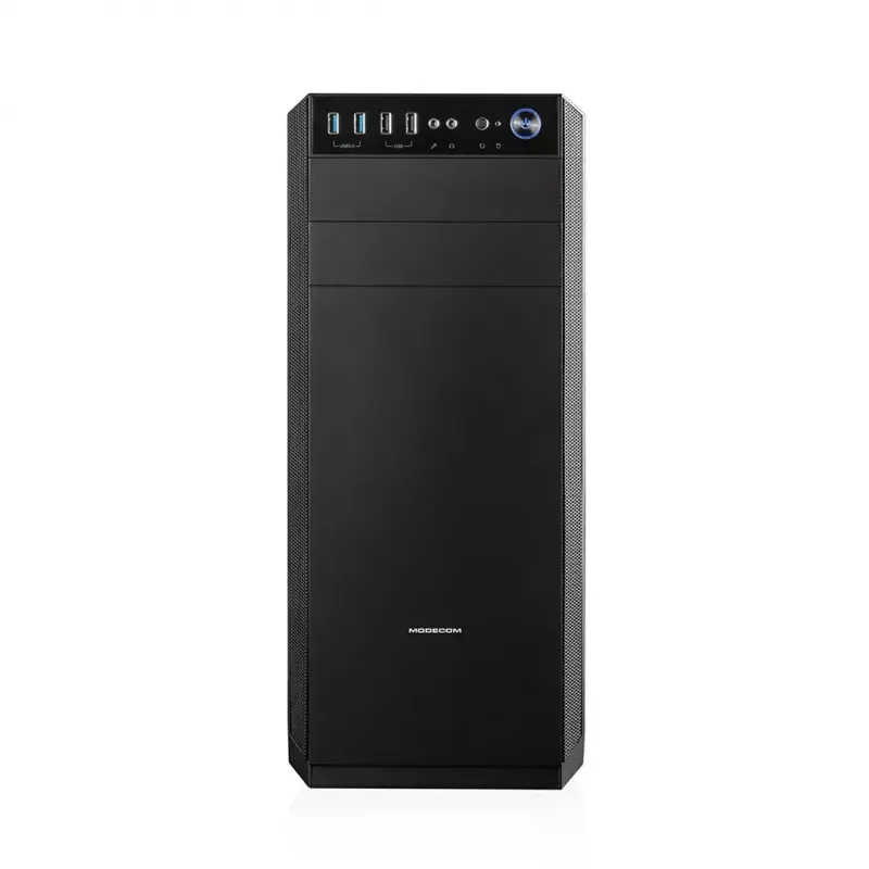 PC korpus MODECOM Oberon Pro Midi Torn – Must, ATX/ITX/Micro ATX, karastatud klaas, kuni 395 mm GPU