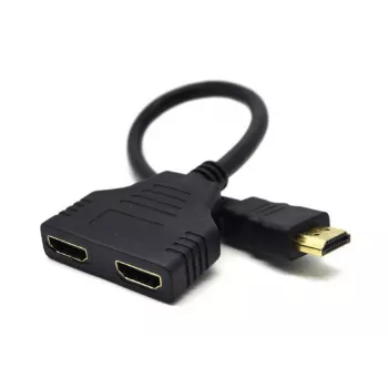 HDMI-kaabel Gembird DSP-2PH4-04 — HDMI-tüüp A-pistik 2× HDMI-tüüp A emaseni, must, sirged pistikud
