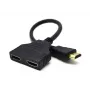HDMI-kaabel Gembird DSP-2PH4-04 — HDMI-tüüp A-pistik 2× HDMI-tüüp A emaseni, must, sirged pistikud