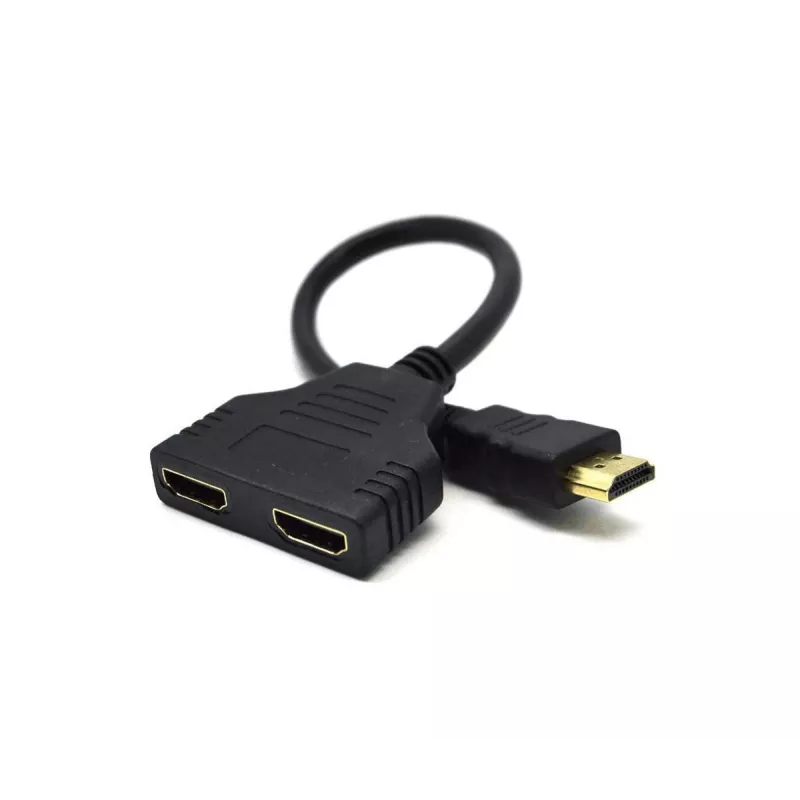 HDMI-kaabel Gembird DSP-2PH4-04 — HDMI-tüüp A-pistik 2× HDMI-tüüp A emaseni, must, sirged pistikud