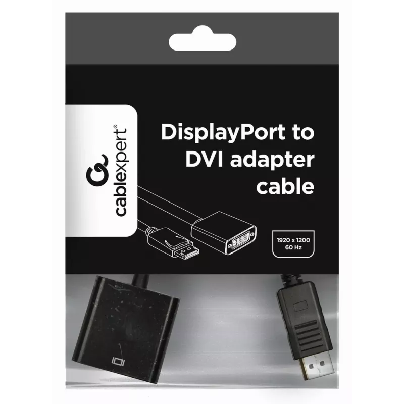 GEMBIRD DisplayPort–DVI-adapterkaabel – must