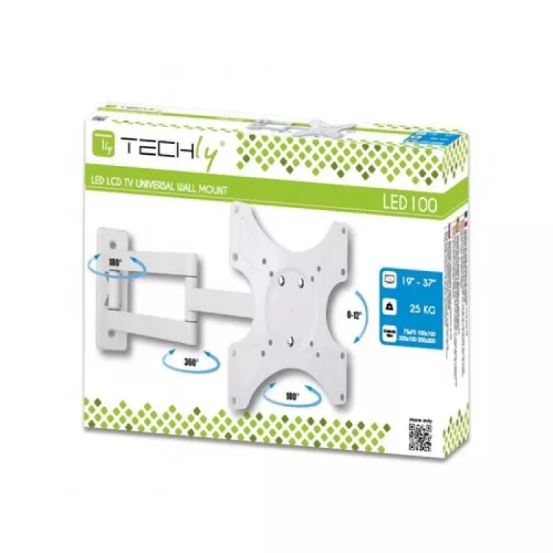 Techly ICA-LCD-2903WH TV-kinnitus/statiiv 94 cm (37 tolli) valge