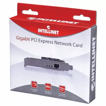 Intellinet Gigabit PCI Express võrgukaart, 10/100/1000 Mbps PCI Express RJ45 Ethernet kaart