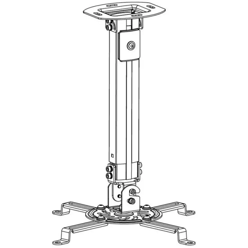 Techly projektori laetoenduse pikendus 545-900 mm hõbedane ICA-PM 18M