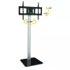 Techly ICA-TR11 telerialus/statiiv 177,8 cm (70 tolli) Must, Hõbedane