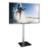 Techly ICA-TR11 telerialus/statiiv 177,8 cm (70 tolli) Must, Hõbedane