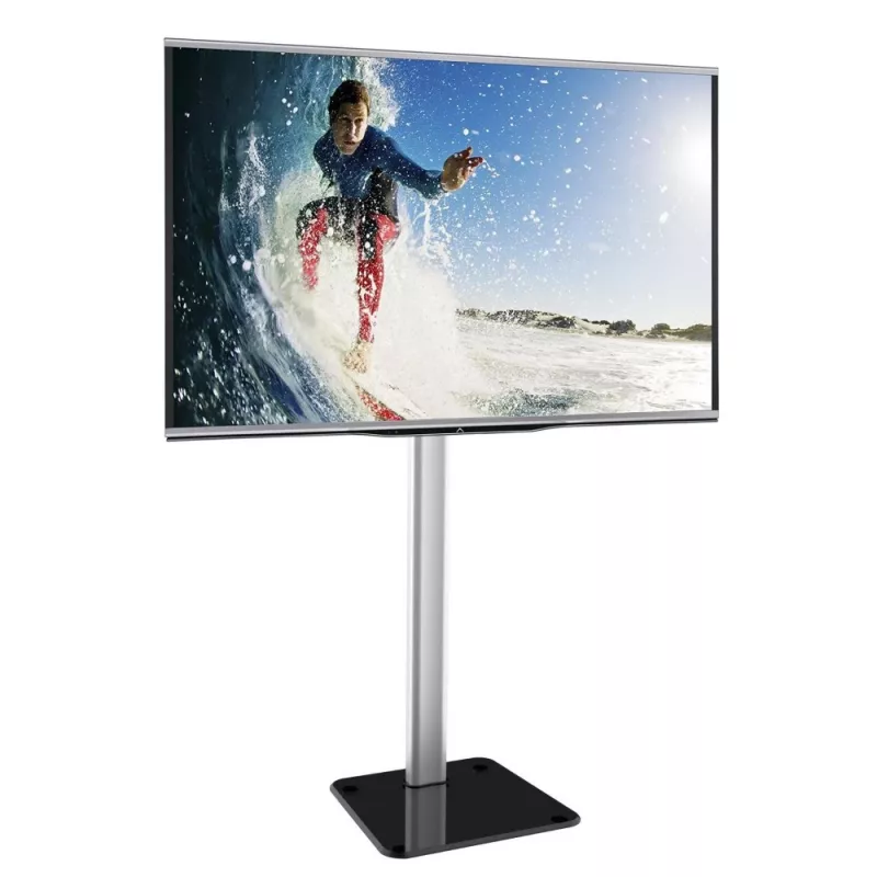 Techly ICA-TR11 telerialus/statiiv 177,8 cm (70 tolli) Must, Hõbedane