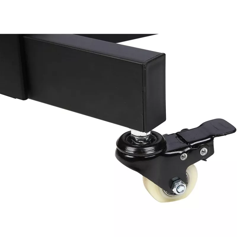 Techly Trolley Floor Stand LCD/LED/Plasma 23 inch-55 inch, 58.4 cm (23 inch), 139.7 cm (55 inch), 50 x 50 mm, 400 x 400 mm, -15 - 15°, Must