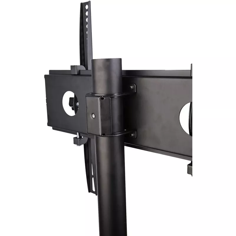 Techly Trolley Floor Stand LCD/LED/Plasma 23 inch-55 inch, 58.4 cm (23 inch), 139.7 cm (55 inch), 50 x 50 mm, 400 x 400 mm, -15 - 15°, Must