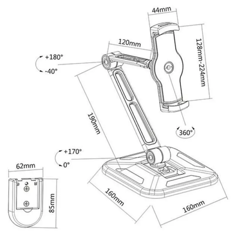 Techly ICA-TBL 2801 holder Passive holder Tablet/UMPC Must