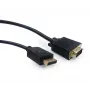 GEMBIRD DisplayPort–VGA adapterkaabel 2,0 m, must