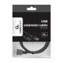 GEMBIRD USB 2.0 pikenduskaabel, 0,75 m - Must