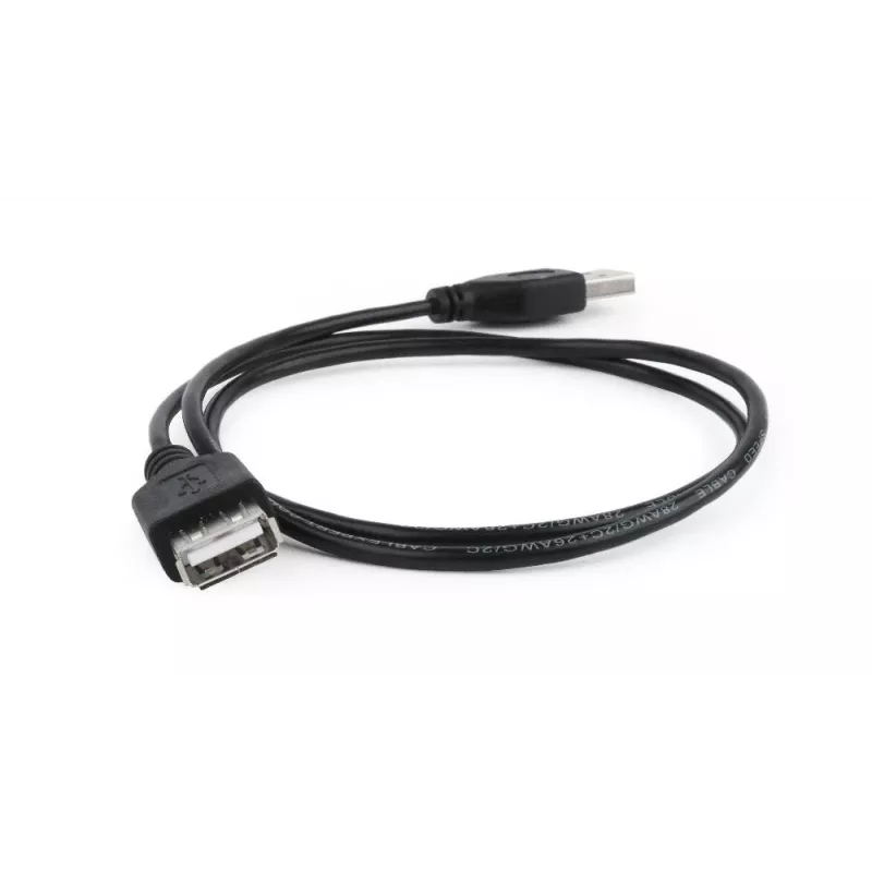 GEMBIRD USB 2.0 pikenduskaabel, 0,75 m - Must