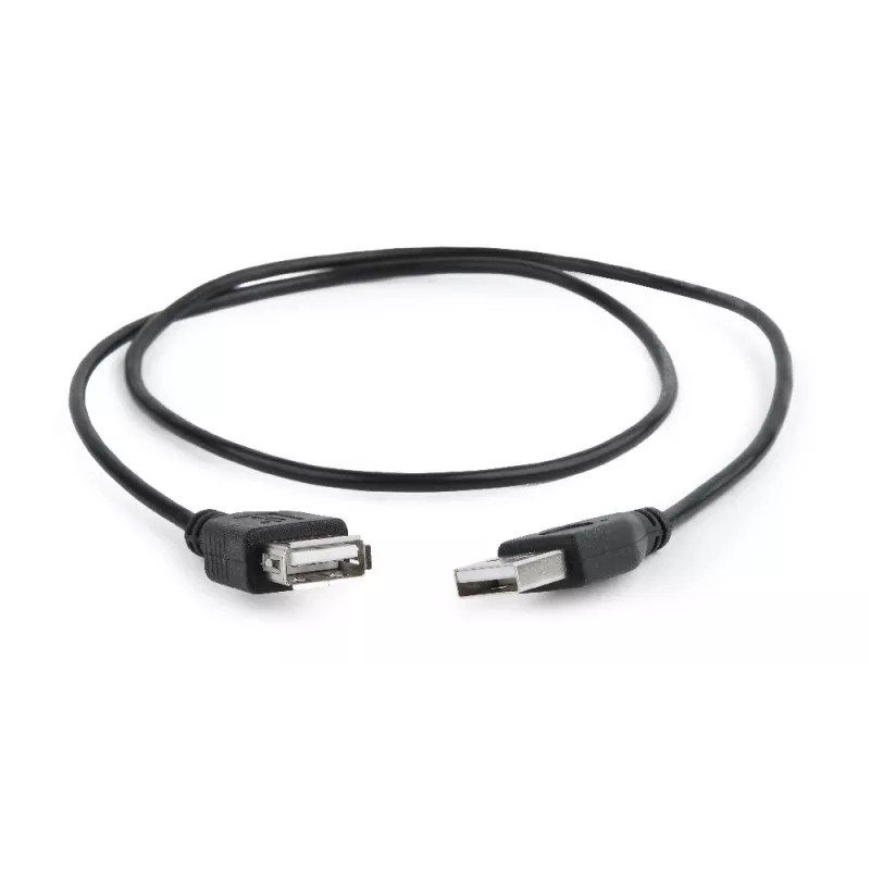 GEMBIRD USB 2.0 pikenduskaabel, 0,75 m - Must