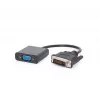 Video kaabli adapter Gembird DVI-D (isane) VGA-le (emane) 0,2 m, must