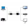 Video kaabli adapter Gembird DVI-D (isane) VGA-le (emane) 0,2 m, must