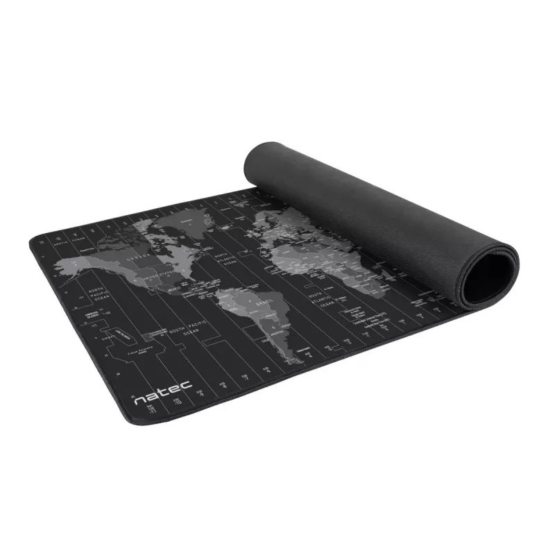 hiir pad NATEC Time Zone Map Maxi — kangas 400×800 mm, 2.5 mm, veekindel, libisemiskindel