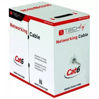 Võrgukaabel TECHLY Cat6 U/UTP ITP6-CCA-305-BL, 305 m, 23 AWG solid, 250 MHz, sinine, PVC mantliga