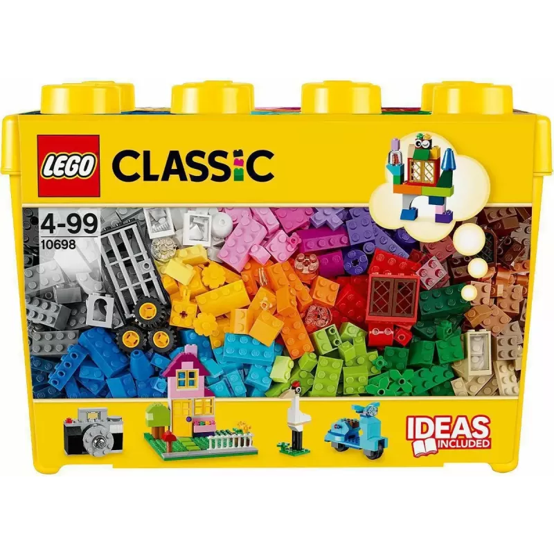 Ehituskomplekt LEGO Classic 10698 — 790 klotsi, mitmevärviline, 33 värvi, sisaldab rohelisi alusplaate ja tarvikuid