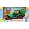 Lena Truckies Traktor, Traktor, 2 a, Plastik, Must, Roheline