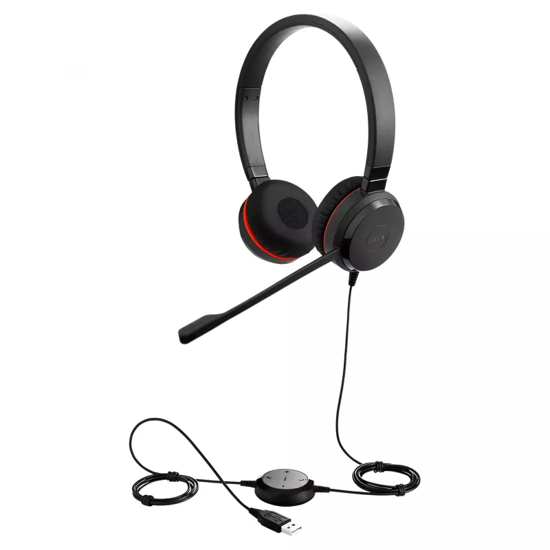Jabra Evolve 20SE MS Stereo, juhtmega, kontor/kõnekeskus, 150–7000 Hz, 132 g, peakomplekt, must