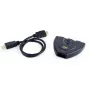 HDMI liidese jaotur Gembird DSW-HDMI-35 — 3 porti, HDMI, 0,5 m kaabel, must