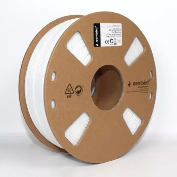 GEMBIRD ABS-hõõgniit - valge - 1,75 mm - 1 kg