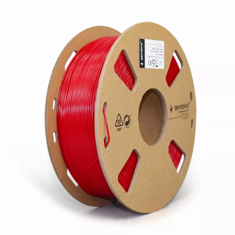 3D-printimise materjal Gembird 3DP-PETG1.75-01-R Punane