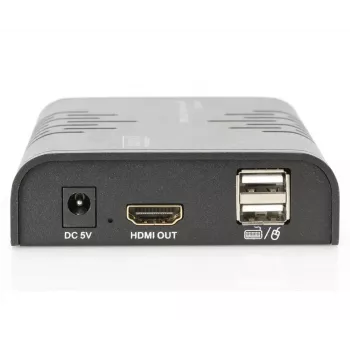 DIGITUS HDMI KVM Extender, 120 m üle võrgukaabli (Cat 5, 5E, 6), Full HD, 1080p