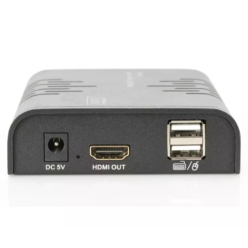 DIGITUS HDMI KVM Extender, 120 m üle võrgukaabli (Cat 5, 5E, 6), Full HD, 1080p