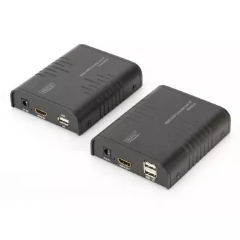 DIGITUS HDMI KVM Extender, 120 m üle võrgukaabli (Cat 5, 5E, 6), Full HD, 1080p