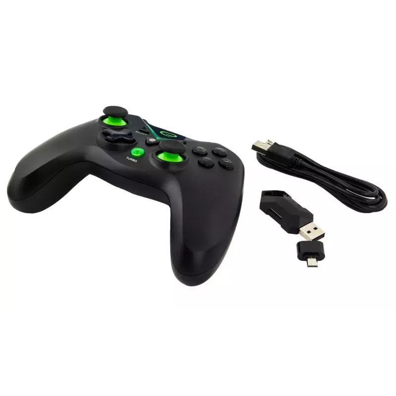 Juhtmevaba mängupult ESPERANZA EGG112K 2,4 GHz, PC-le ja PS3-le, USB-vastuvõtja, must, 12 nuppu, analoogkangid