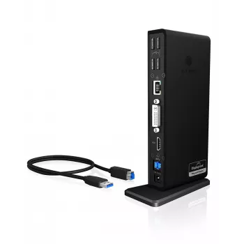 ICY BOX IB-DK2241AC Juhtmega USB 3.2 Gen 1 (3.1 Gen 1) Type-A Must