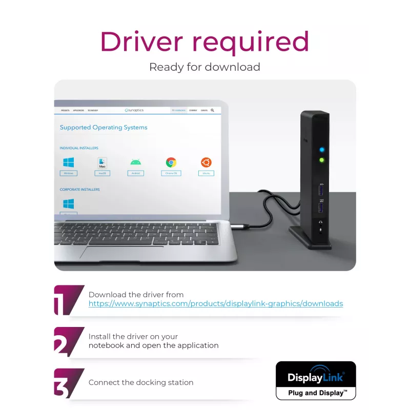ICY BOX IB-DK2241AC Juhtmega USB 3.2 Gen 1 (3.1 Gen 1) Type-A Must
