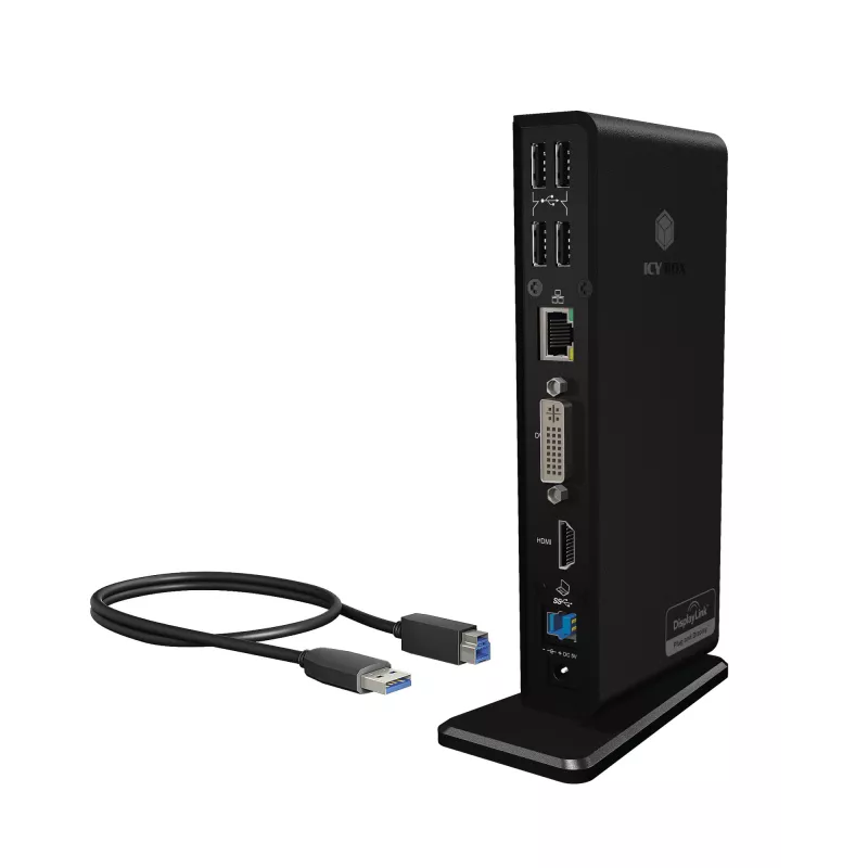 ICY BOX IB-DK2241AC Juhtmega USB 3.2 Gen 1 (3.1 Gen 1) Type-A Must