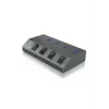 ICY BOX IB-HUB1405 USB 3.2 Gen 1 (3.1 Gen 1) Type-B 5000 Mbit/s Antratsiit
