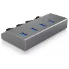ICY BOX IB-HUB1405 USB 3.2 Gen 1 (3.1 Gen 1) Type-B 5000 Mbit/s Antratsiit