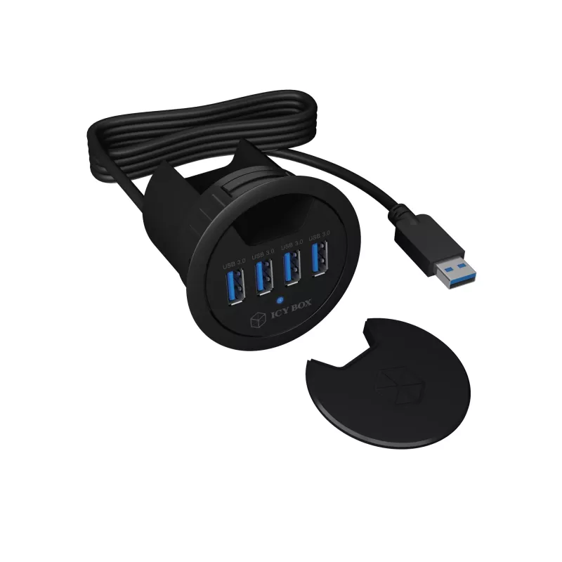 ICY BOX IB-HUB1403 USB 3.2 Gen 1 (3.1 Gen 1) Type-A 5000 Mbit/s Must