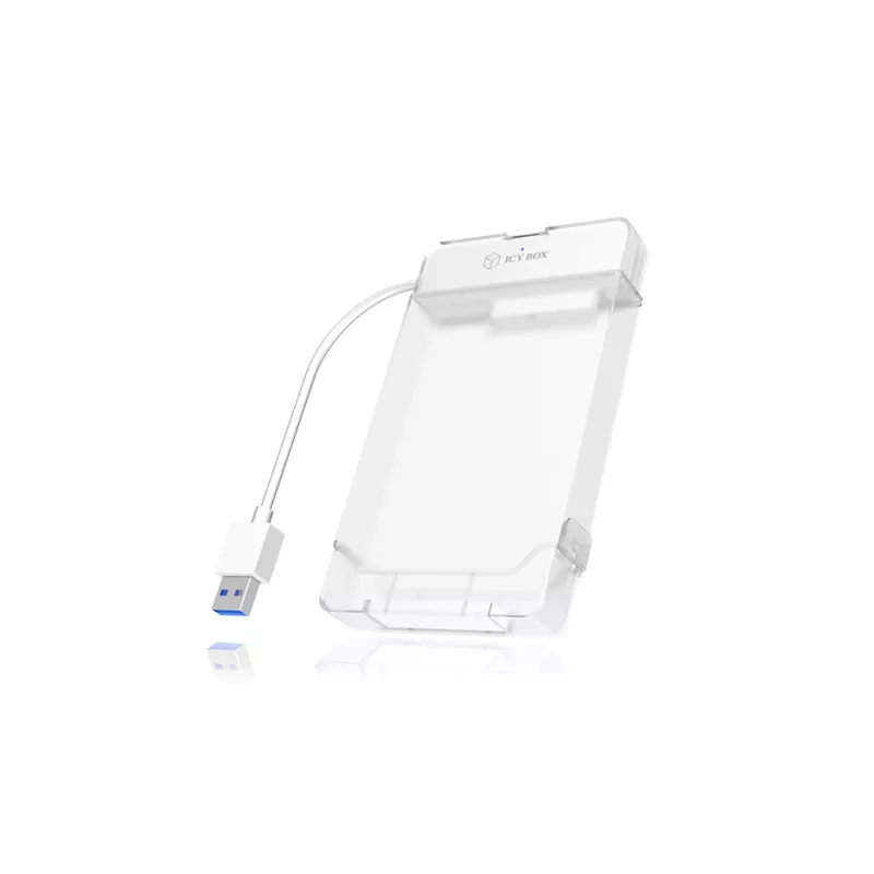 ICY BOX IB-AC703-U3 HDD/SSD-korpus Valge 2.5 tolli
