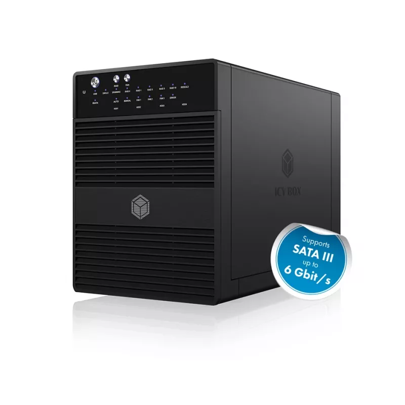 ICY BOX IB-RD3640SU3 HDD-korpus Must 3.5 tolli