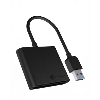 ICY BOX IB-CR301-U3 kaardilugeja USB 3.2 Gen 1 (3.1 Gen 1) Must