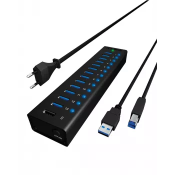 ICY BOX IB-AC6113 USB 3.2 Gen 1 (3.1 Gen 1) Type-B 5000 Mbit/s Must