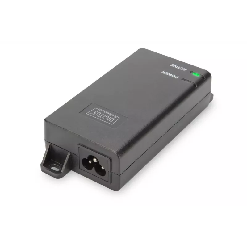 DIGITUS PoE+ süstija, 802.3at 10/100/1000 Mbps väljund max 48V, 30W