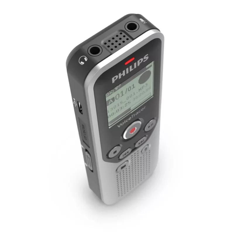 Philips DVT1250 diktofon, sisemälu ja mälukaart, must, hall