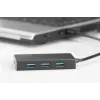 DIGITUS USB 3.0 jaotur, 4 porti, sisaldab 5V/2A toiteplokki, alumiiniumkorpuses