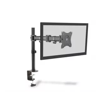 “DIGITUS” ühe monitori lauaklamberkinnitus, must, 45° pööre, 45° kalle, 360° pööramine, 15–27-tolline TFT, maks. koormus 8 kg, VESA maks. 100x100