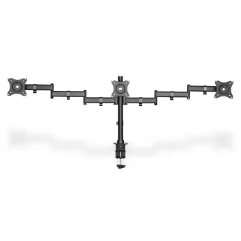 DIGITUS Triple Monitor Desk clamp mount, Must 90degree Swivel,45degree Tilt,rotate 360degree,15-27in TFT, max load 3x8Kg,VESA max100x100