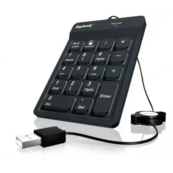 KeySonic ACK-118BK numbriline klaviatuur Universaalne USB Must