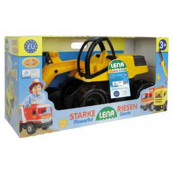 Lena GIGA TRUCKS Ekskavaator Pro, Ekskavaator, 3 a, Must, Kollane